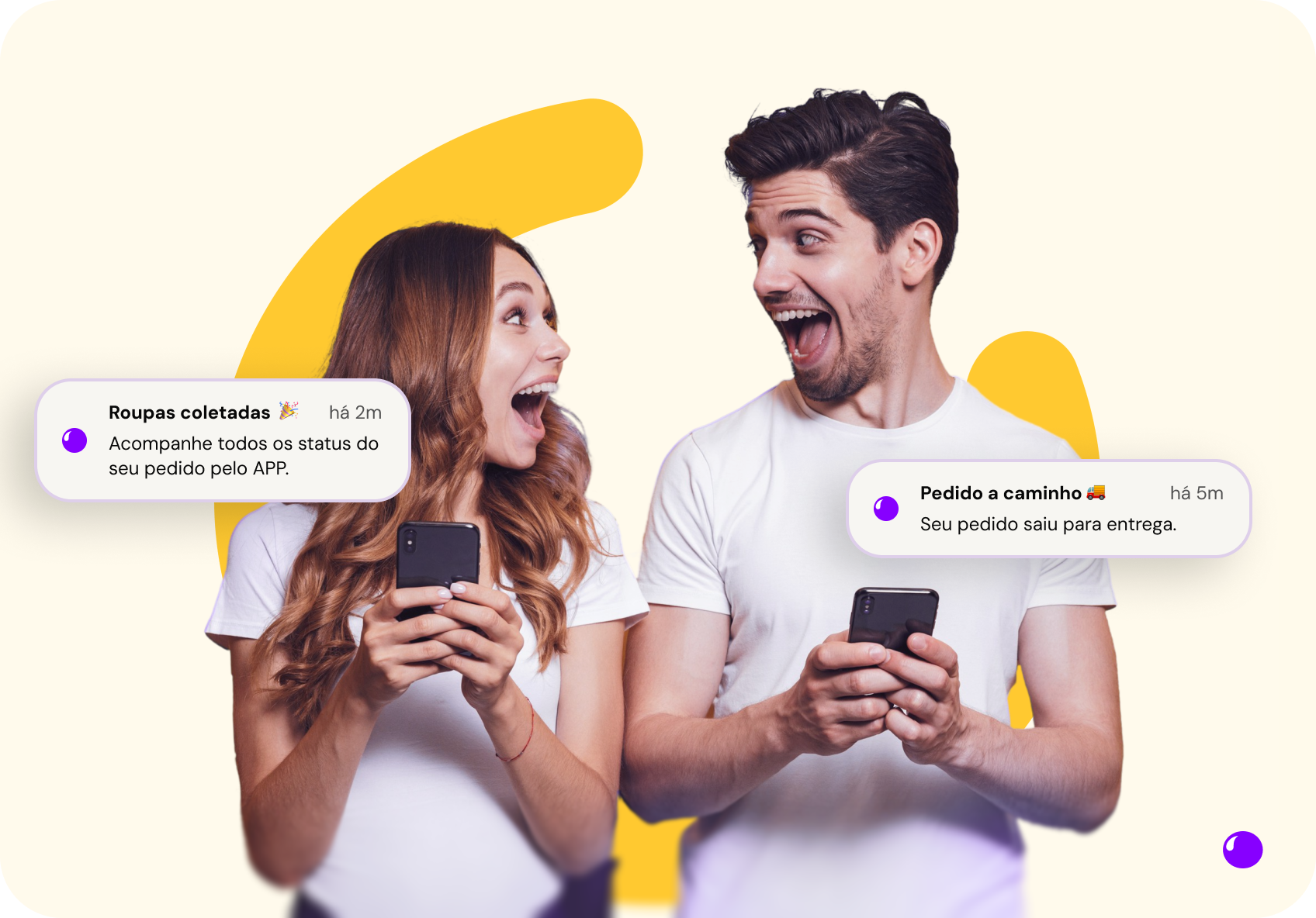 Laundry customers and service notifications