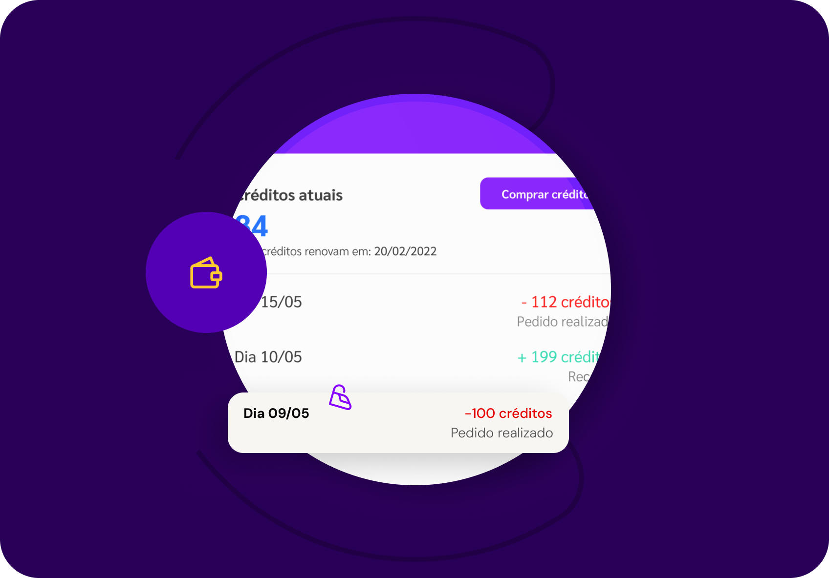 Laundry wallet, balance and transaction details