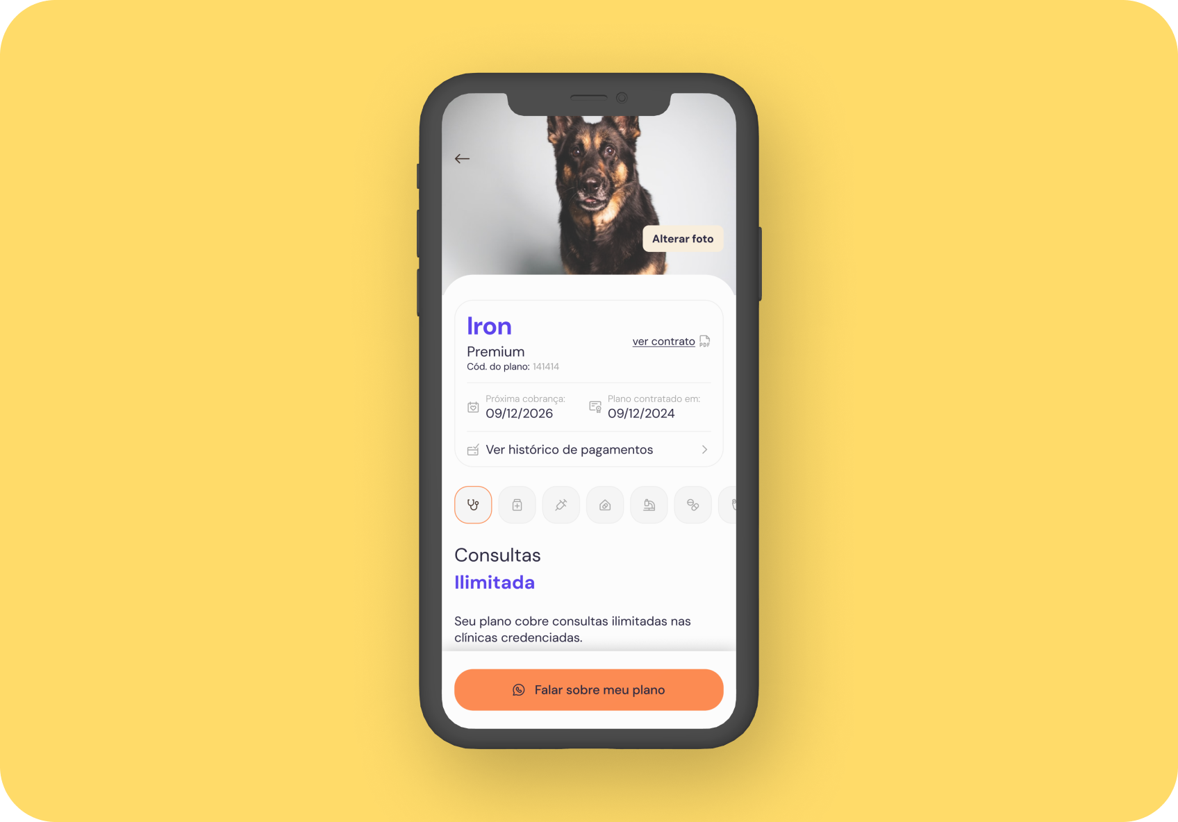 Pet Care plan benefits and usage details